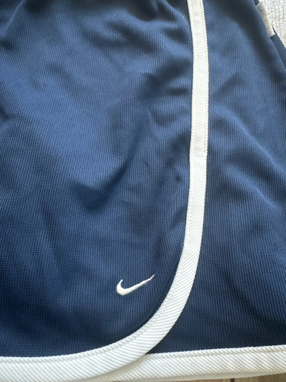 Nike Girls Navy Tennis Mini Skort with White Trim Sz 7/8